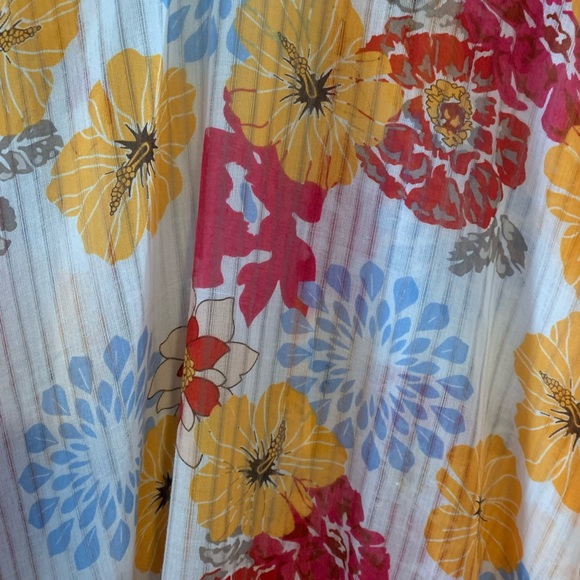 🍋Moss Rose Women's Beach Cover up Kimono with Bohemian Floral Print one size - Picture 5 of 5